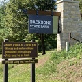 Backbone State Park Sign1